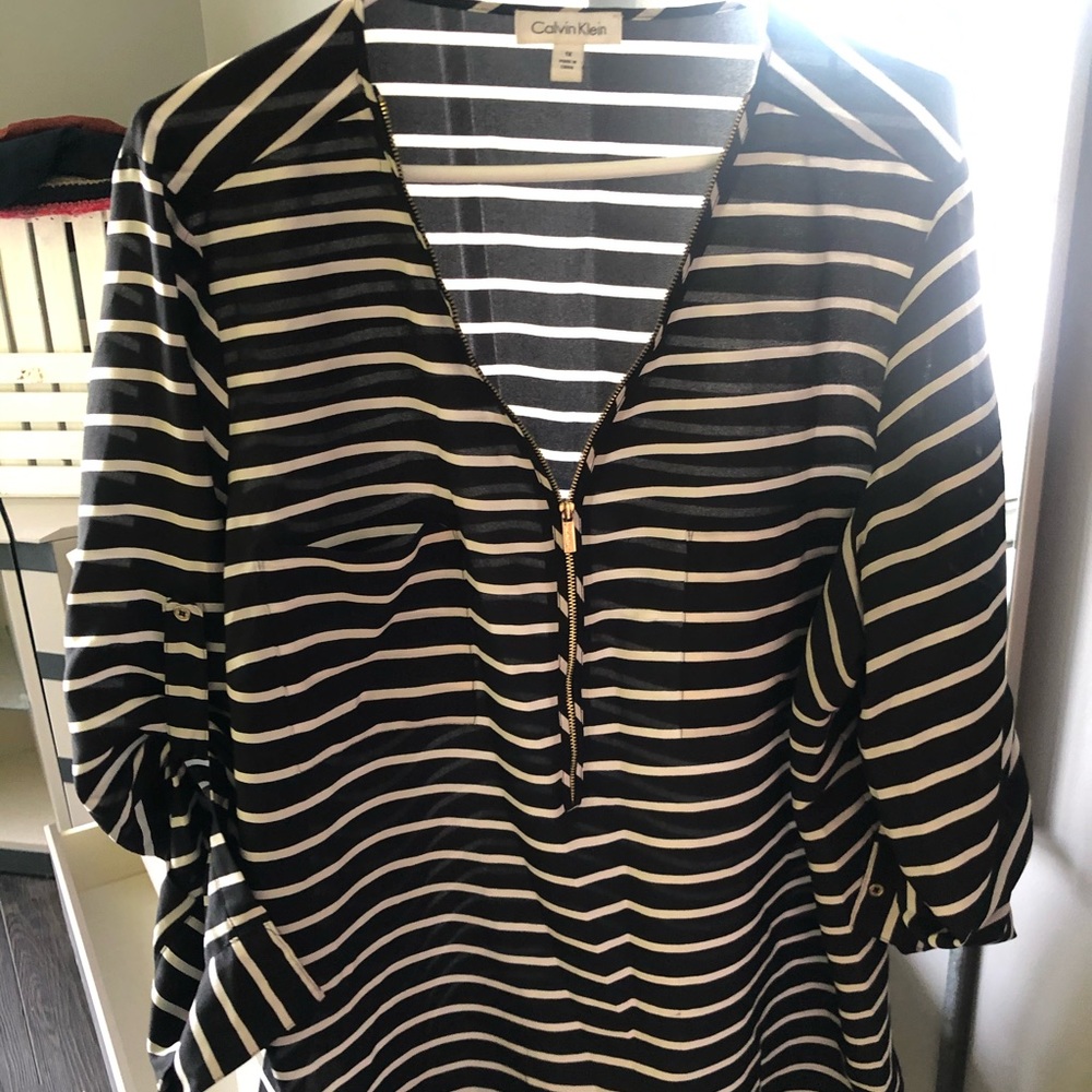 Calvin Klein Stripped Blouse